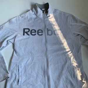 2 for 20$ Reebok men XLarge light grey Zip up jacket